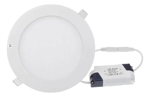 Foco Redondo Panel Led 18w Embutido Luz Fría