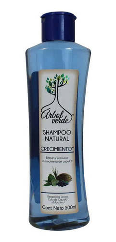 Imagen 1 de 1 de Shampoo Árbol Verde Natural Crecimiento 500ml