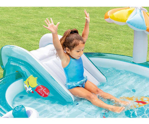 Juego Acuatico Alberca Piscina Inflable Cocodrilo Niño Intex