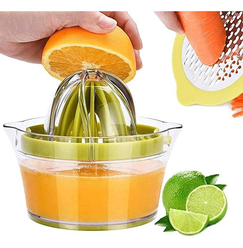 Exprimidor De Naranjas Limones Manual Rallador  4 En 1