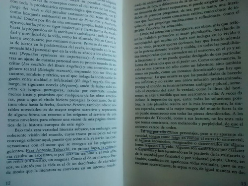 Imagen 4 de 6 de Conversaciones Con Antonio Tabucchi Carlos Gumbert Anagrama