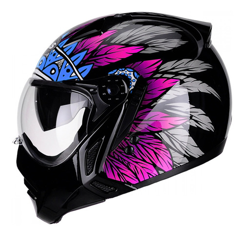 Capacete Peels Mirage Apache Preto/rosa