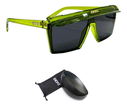 Óculos De Sol Evoke Futurah Capstyle E02 Crystal Green Black