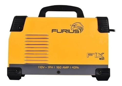 Soldadora inverter Furius Fix 161 color amarillo 127V