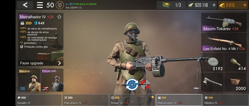 Imagem 4 de 4 de Conta World War Heroes