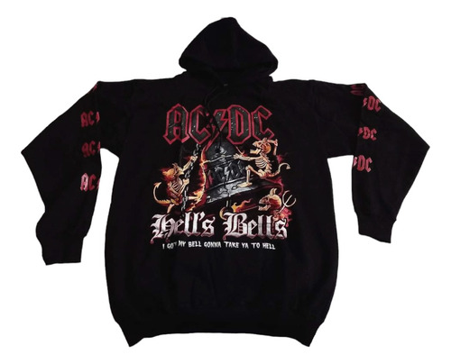 Ac/dc Hells Bells Poleron Talla Xl Envio Gratis 