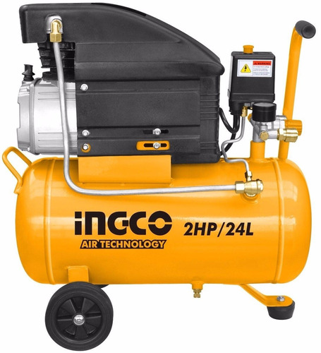 Compresor De Aire Ingco 2hp Capacidad Tanque 24 Lt. Ac20246