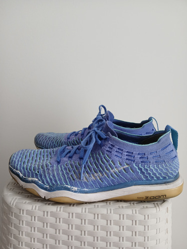 Zapatillas Nike W Zoom Flyknit Celeste Retro Usada (Usado)