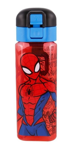 Botella Infantil Robot 550 Ml Spiderman Hombre Araña Marvel