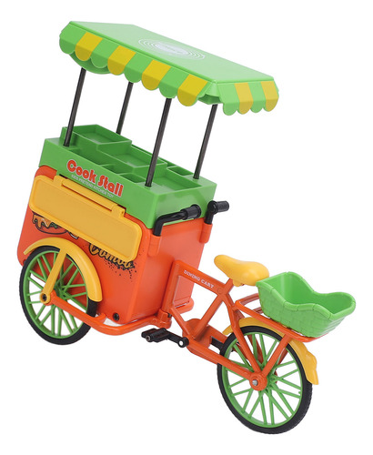 Conjunto De Brinquedos De Triciclo Food Trike Toy Em Escala