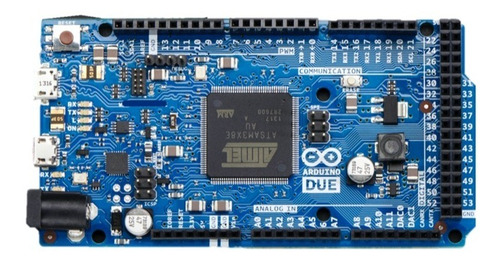 Imagen 1 de 7 de Arduino Due R3 Generico + Cable Micro Usb - Arm - Sam