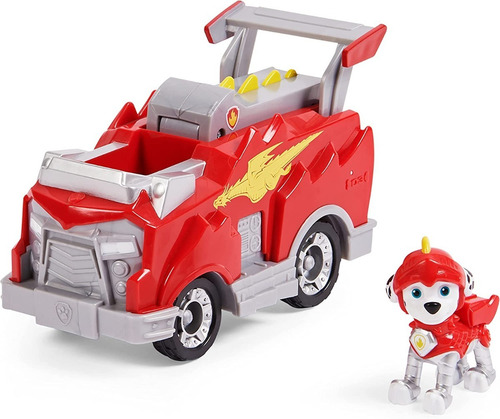 Imagen 3 de 8 de Marshall Vehículo Camión Bomberos- Paw Patrol Rescue Knights