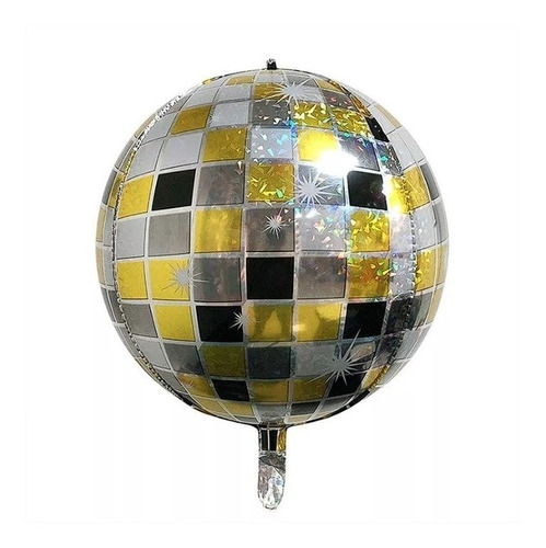 Dada® Globo Metalico Bola De Disco 4d. Fiesta Rock And Roll