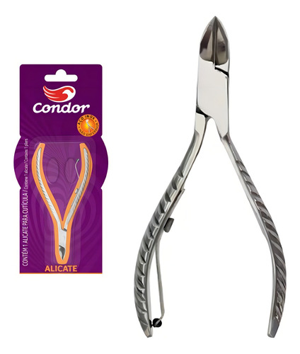 Alicate Para Cutícula De Unha Em Aço Inox Condor Cortador