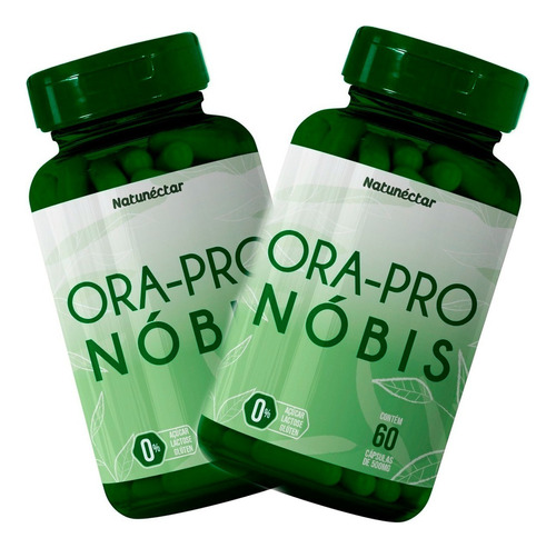 Kit Ora Pro Nobis 2 Potes De 60 Caps 500mg Rico Proteinas 
