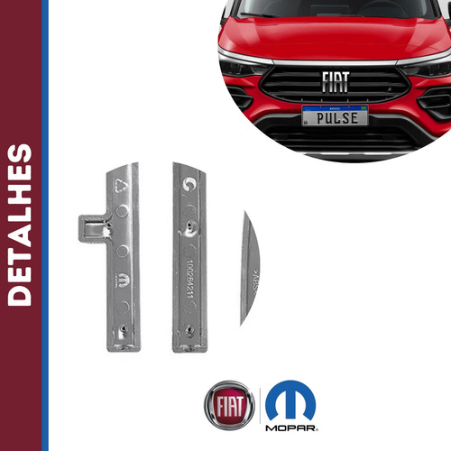 Emblema Fiat Pulse 2021 A 2025 Cromado Original