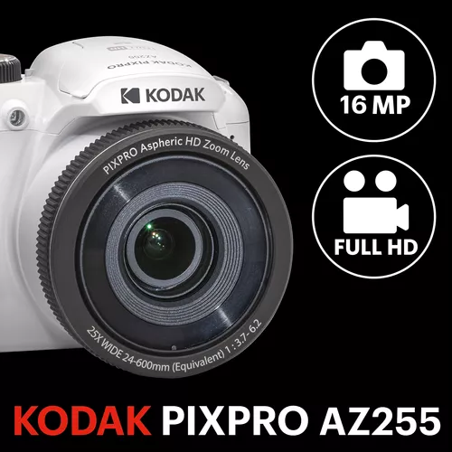 KODAK PIXPRO Astro Zoom AZ255-BK – Cámara digital de 16 MP con zoom óptico  de 25X de 0945in gran angular de video Full HD de 1080P y LCD de 3 – Yaxa  Colombia
