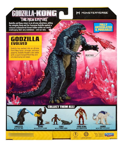 Figura Godzilla Evolved Heal Ray Godzilla Vs Kong -playmates