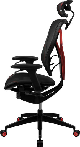 Imagen 5 de 10 de Silla Gamer Thunder X3 Yama7 Ergonómica Negro/rojo
