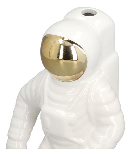 Figura Con Estatua, Jarrón Moderno De Space Man De Cerámica