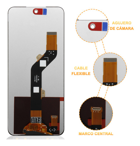 // Para Infinix Hot 30 Play Pantalla X6835 Táctil Lcd