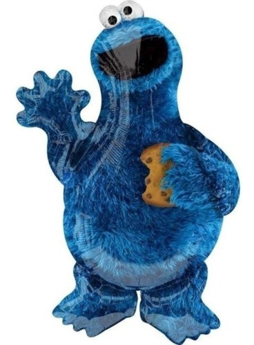 Globo Met Cookie Monster Comegalletas Jumbo Fiesta Plaza Ses