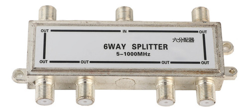 Catv Splitter Cable Coaxial De 6 Vías, Antena De Tv Coaxial