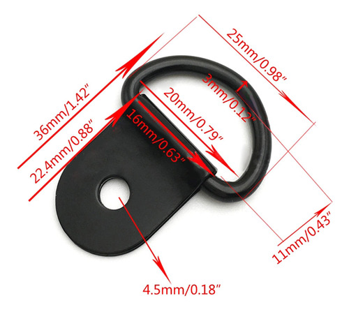 10 Piezas D Anillos Anclas Anillo Ajuste Para Vehículos Rv