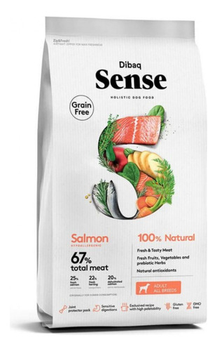 Dibaq Sense Salmón Grain Free Perro Adulto 12 Kg (67%)