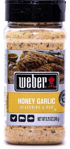 Sazonador Weber Honey Garlic Seasoning 248g Usa