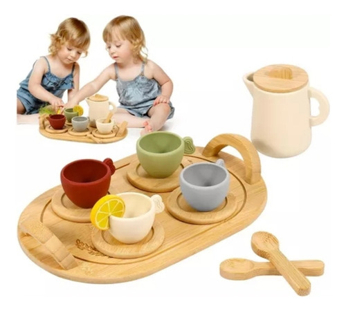 Juego De Té Simulado Para Niños, Tetera, Té De La Tarde