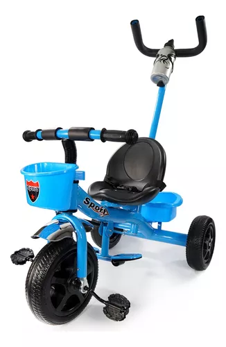 Motoca Infantil Azul Diversão Triciclo Criança Pedalar Bebe