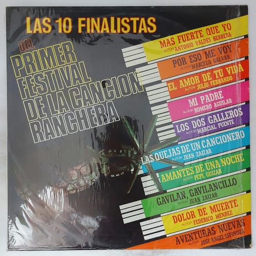 10 Finalistas Del Primer Festival De La Cancion Ranchera Lp