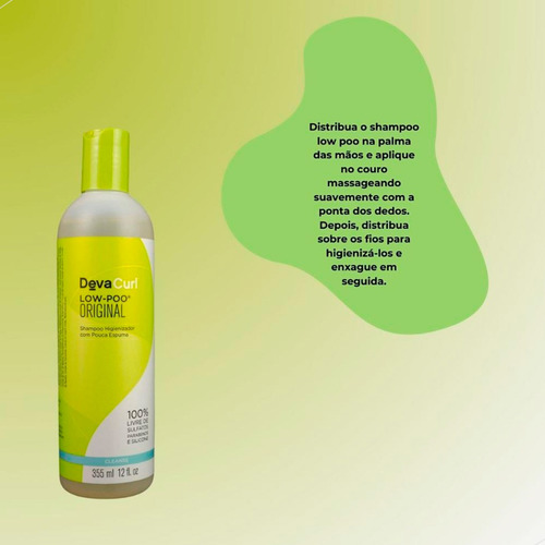 Devacurl Low-poo Original Shampoo Com Pouca Espuma 355ml