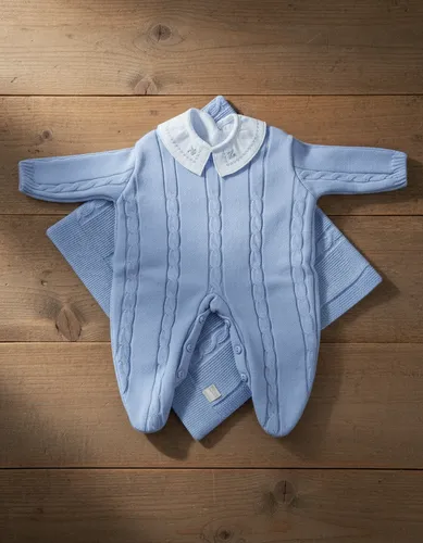 Kit Saída Maternidade Trico C/3pçs Manta+macacão+body65+64