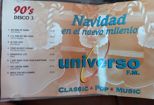 Radio Universo Navidad Felicidades Año 2000. 3 Cds