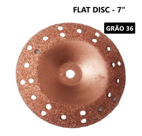 Carbide 028 G36 Flat Disc - Ø182x4xf.14 - 7 Polegadas