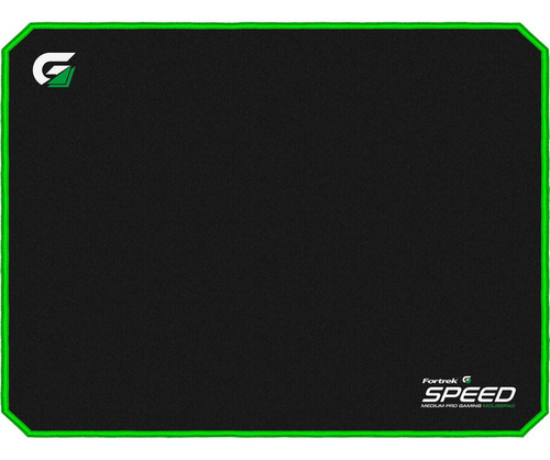 Mouse Pad Gamer (320x240mm) Speed Mpg101 Verde Fortrek Cor Preto