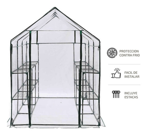 Imagen 4 de 8 de Invernadero Estructura Indoor Exterior Cultivo Plastico Uv