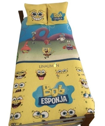 Manta Polar Soft 1 1/2 Bob Esponja