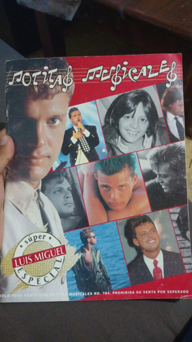 Luis Miguel Revist Notitas Musicales Super Especial Año-1995
