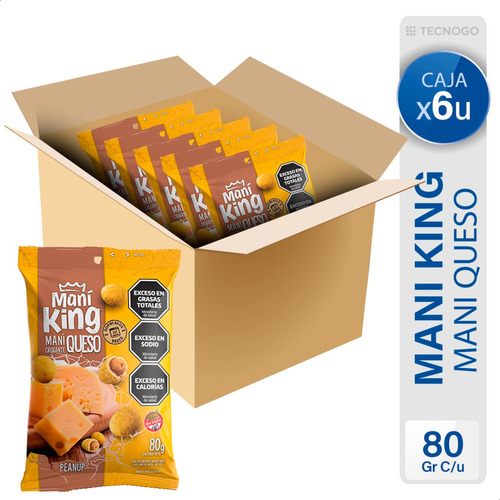 Caja Mani King Sabor Queso Crocante Sin Tacc - Mejor Precio