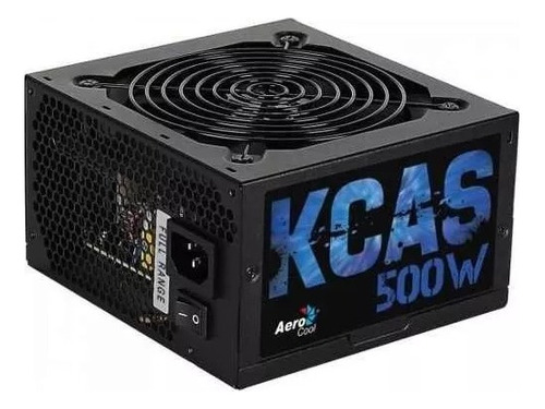 Fonte Gamer Atx Aerocool Kcas 500w 80 Plus Full Range Apfc