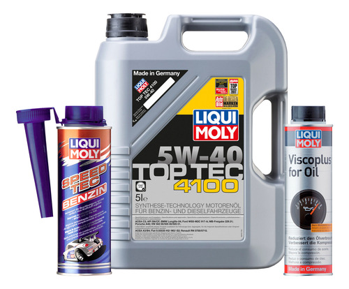Kit 5w40 Top Tec 4100 Speed Tec Viscoplus Liqui Moly