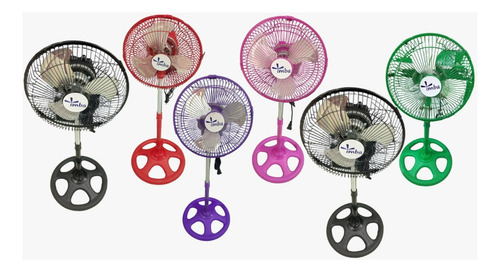 6 Ventiladores Mini Turbo 360° Loco 10 Pulgadas Mayoreo