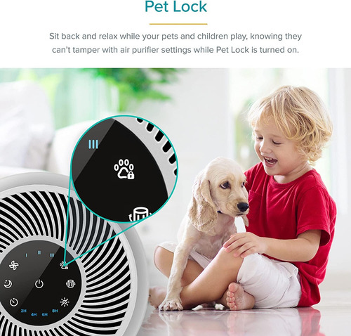 Imagen 3 de 8 de Purificador Aire Levoit Ideal Alergias A Mascota Area 20m2