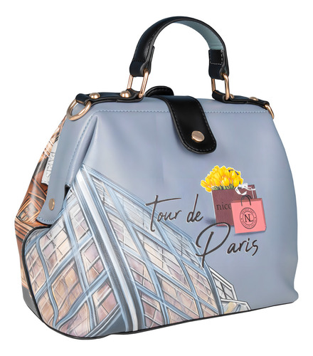 Bolsa Frame Nicole Lee Steffi Estampado Fw23 Color Tour de Paris