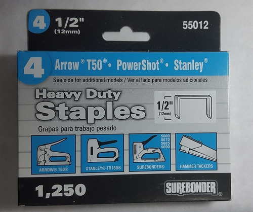 Imagen 4 de 6 de Grapas Para Engrapadoras De Tapiceria 10mm