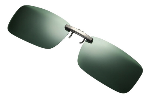 Lentes Óculos Clip On Discreto Polarizado Proteção U V 400 Cor Verde-escuro Cor da lente Verde-escuro