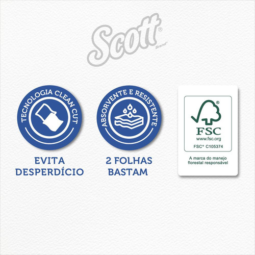Papel Toalha Interf Scott Smart Folha Sim C 4un 250 Folhas
